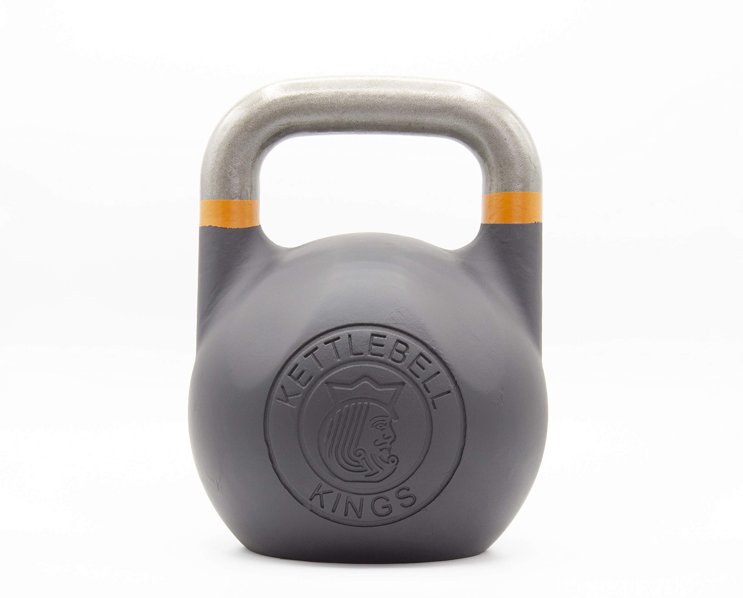 Kettlebell Kings Competition Kettlebell - 20-75 lb Cast Steel Weight for Strength Training & CrossFit - Smooth Grip Fitness Edition with Ergonomic Flat-Bottom Design - Perfect for Home Gym, HIIT Workouts & Functional Training
