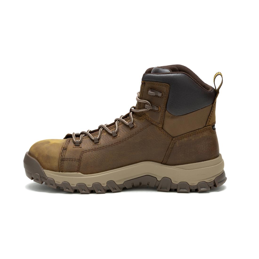 Threshold Rebound Waterproof Composite Toe Work Boots - Lightweight Safety Shoes for Construction, Warehouse & Outdoor Use