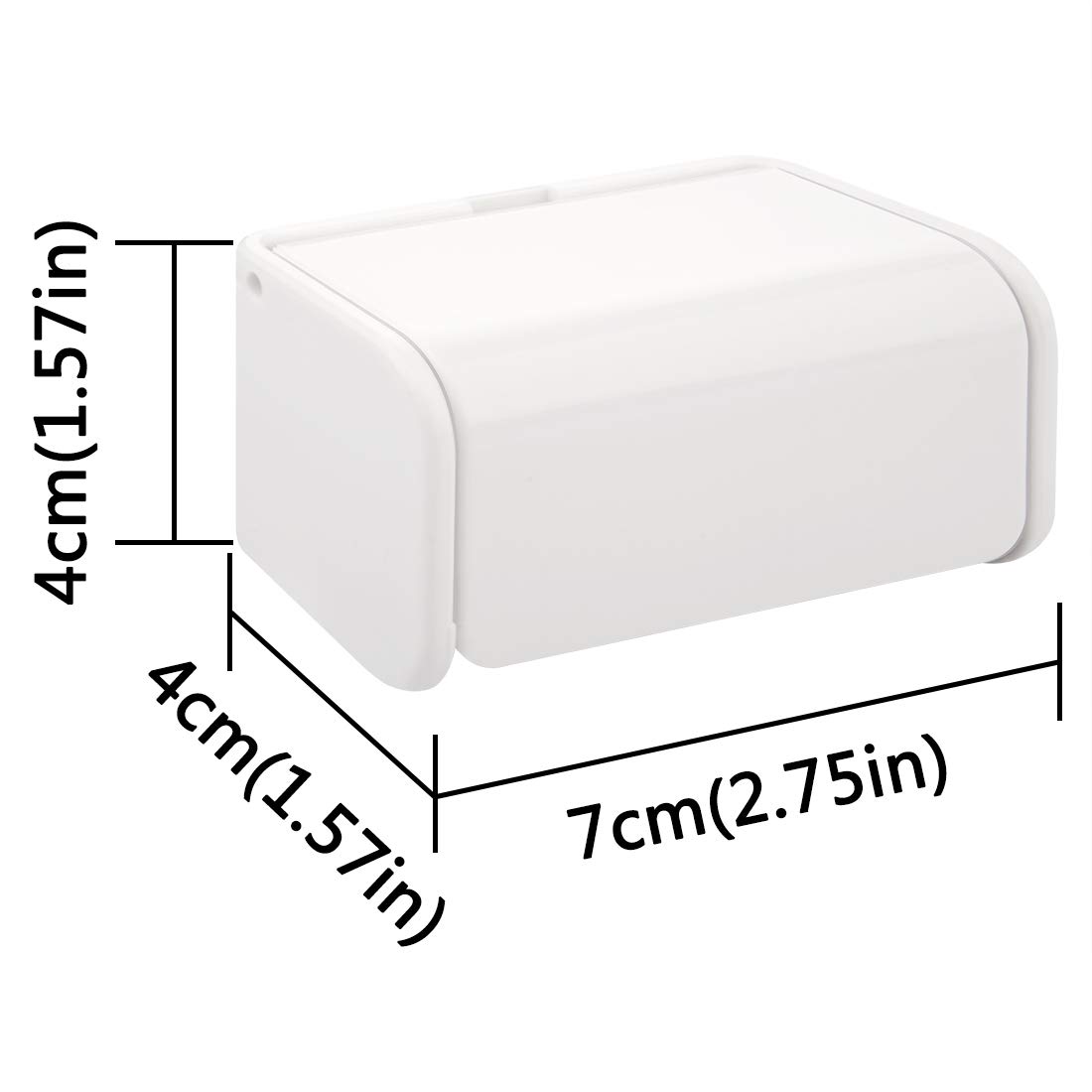 Self-Adhesive Wall Mounted Toothbrush Holder with Cover - Space-Saving 2 Toothbrush Organizer for Bathroom, Shower & Dorm | Perfect for Small Spaces & Travel