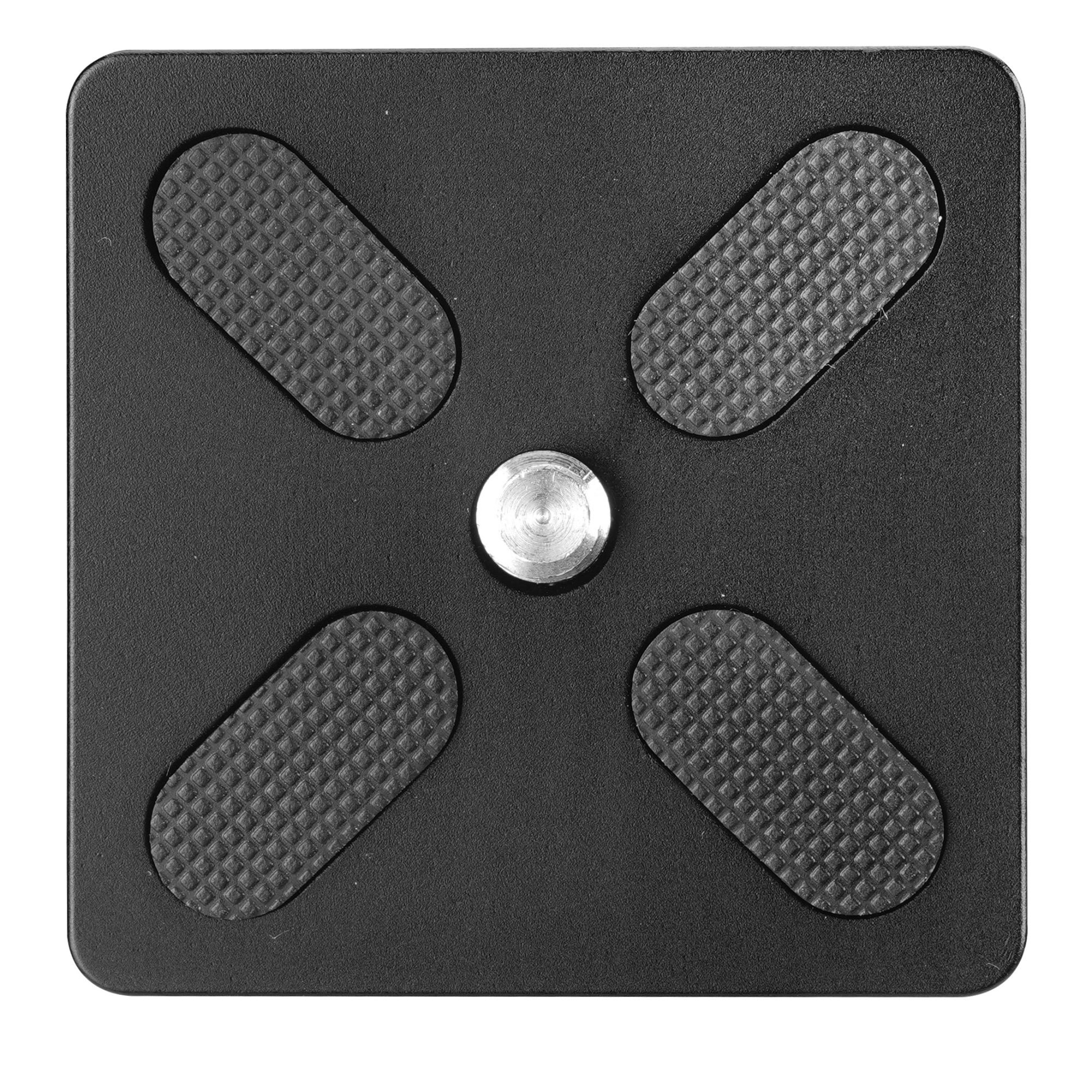 QS 74 Arca Compatible Quick Release Camera Shoe Mount with Anti-Slip Rubber Base - Perfect for DSLR, Mirrorless Cameras & Tripod Stability