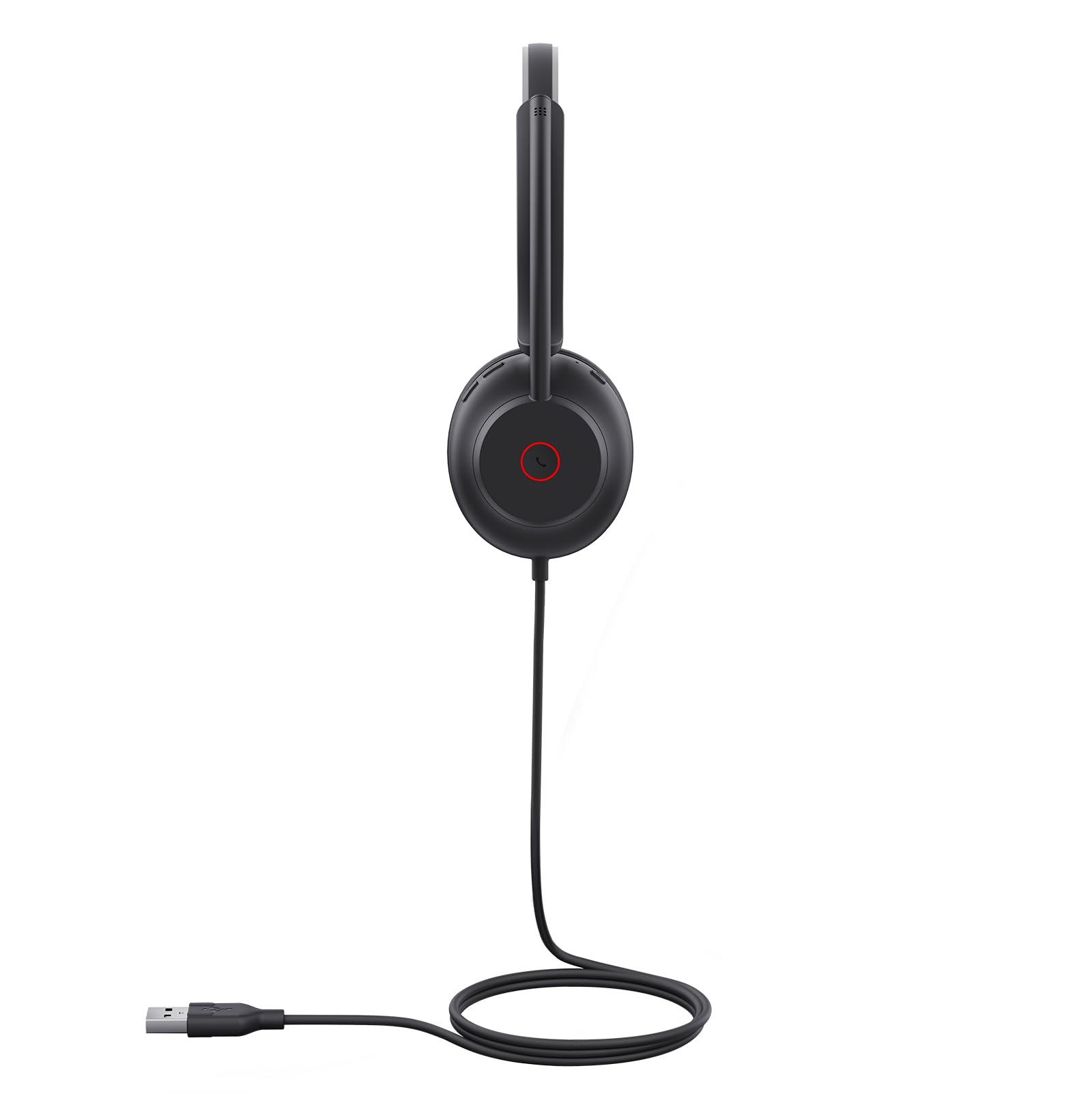 Yealink UH35 Professional USB Headset with Noise Cancelling Microphone - Mono Wired Headset for Calls & Music, Lightweight Comfort Design, Teams Certified - Perfect for Remote Work, Online Meetings & Customer Support