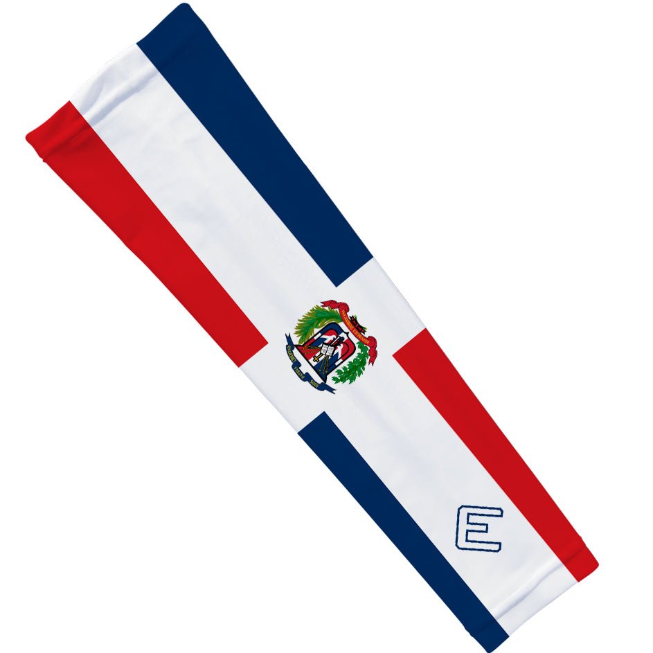 Dominican Republic Flag Arm Sleeve - Patriotic Compression Sleeves for Sports, Running & Workouts - Show Your Pride During Games & Outdoor Activities