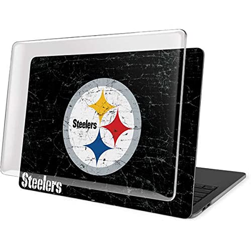 Officially Licensed NFL Pittsburgh Steelers Distressed Design Skin & Case for MacBook Pro 13-inch M1 (2021) | Protective Cover for Laptop | Perfect for Steelers Fans, Office Use & Travel Accessories