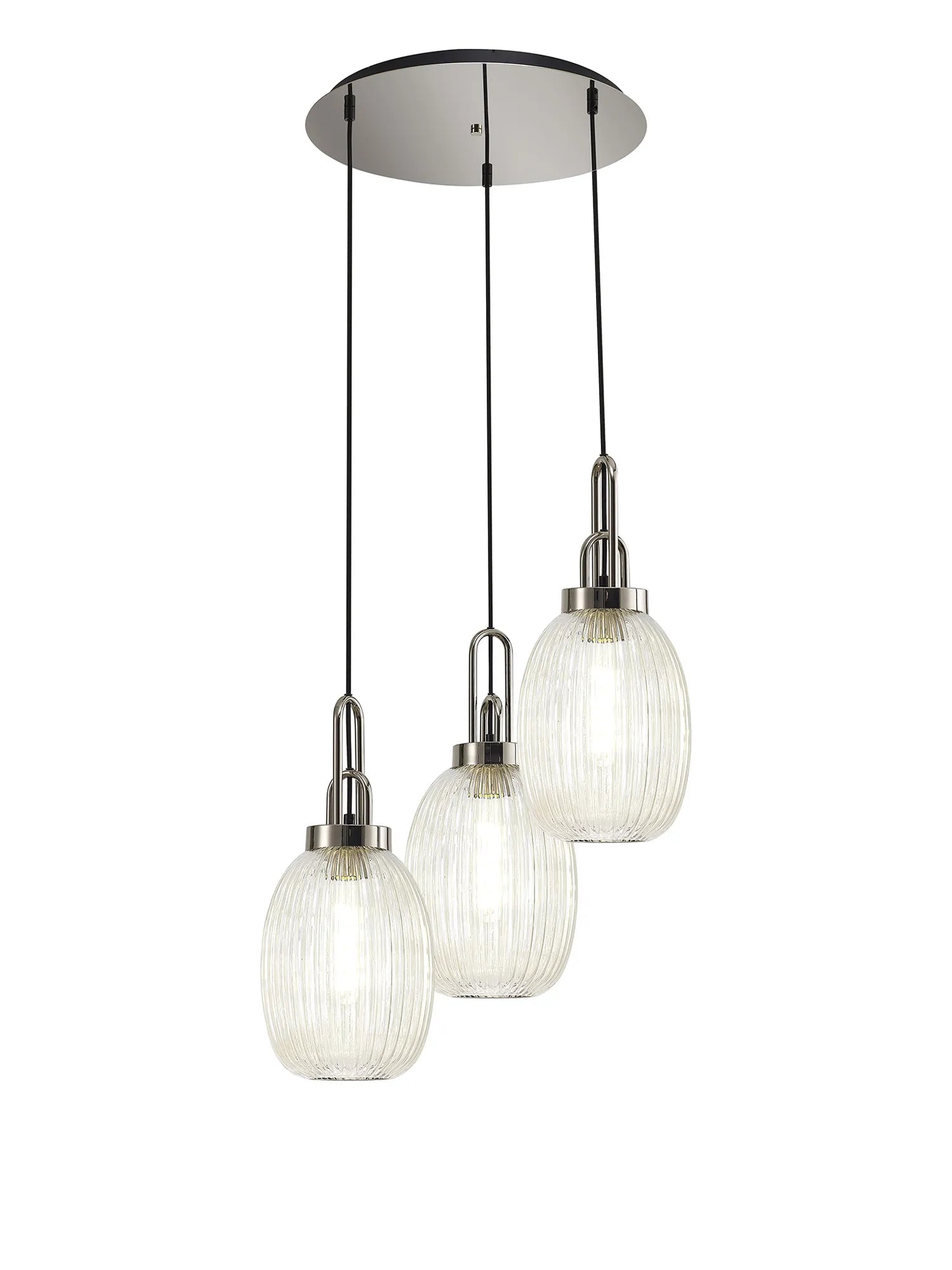 Stylish Cadiz 3-Light Cluster Pendant - Modern Ceiling Lighting Fixture for Dining Room, Kitchen Island & Living Room Decor