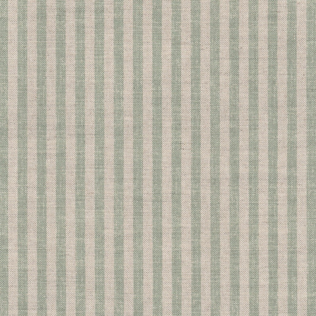 Lulworth Stripe Fabric Sage Green - Premium Cotton Blend Upholstery Material for Sofas, Chairs & Home Decor | Soft, Durable & Stylish Textile for DIY Projects & Interior Design