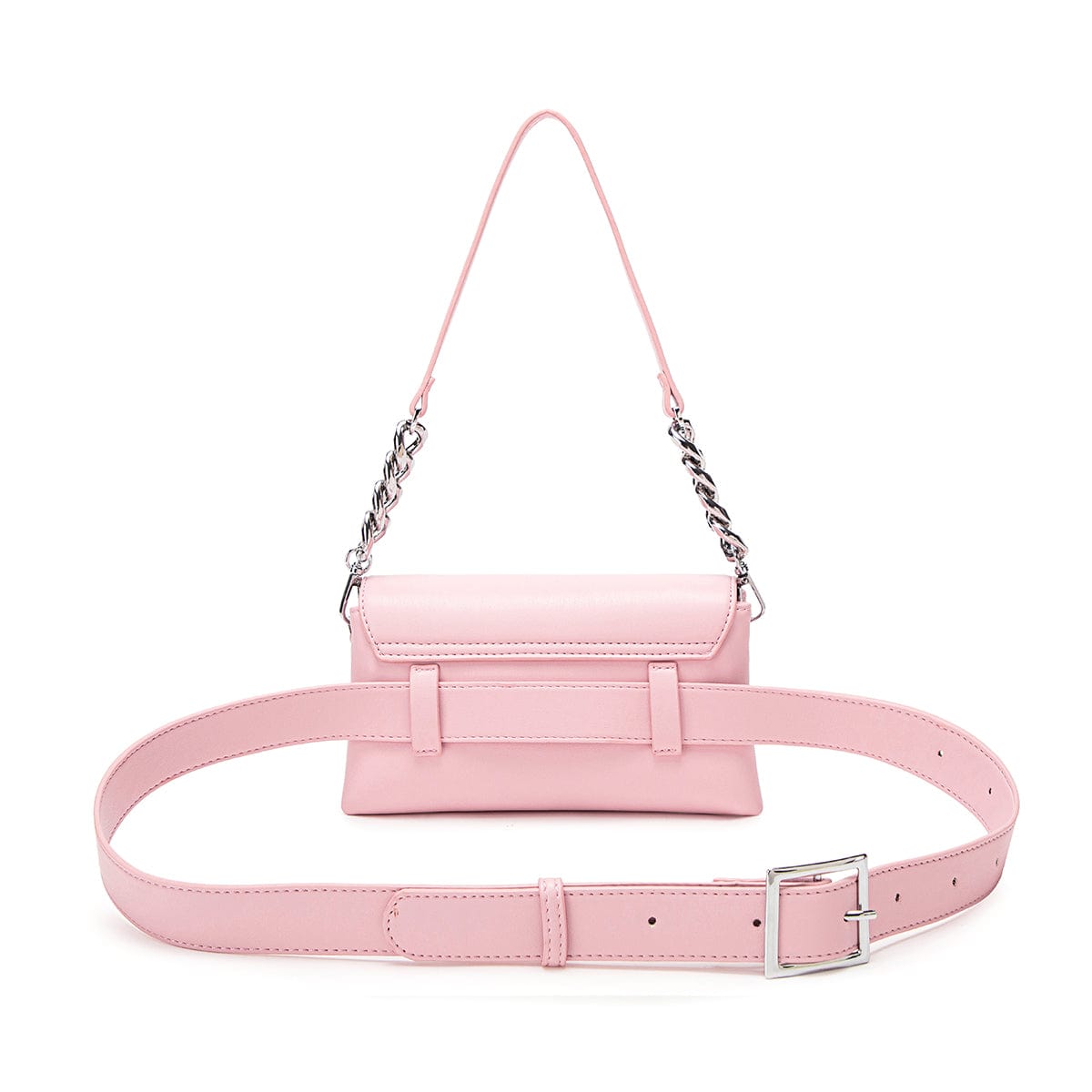 Ruth Vegan Leather Small Crossbody Bag for Women | Light Pink | Stylish & Eco-Friendly Purse for Everyday Use, Work & Travel