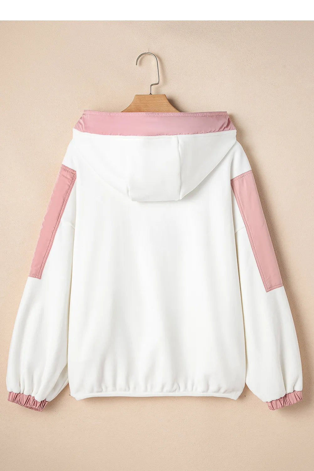 Color Block Half Zip Long Sleeve Hoodie for Men & Women | Trendy Pullover Sweatshirt with Kangaroo Pocket | Perfect for Casual Wear, Gym, and Outdoor Activities