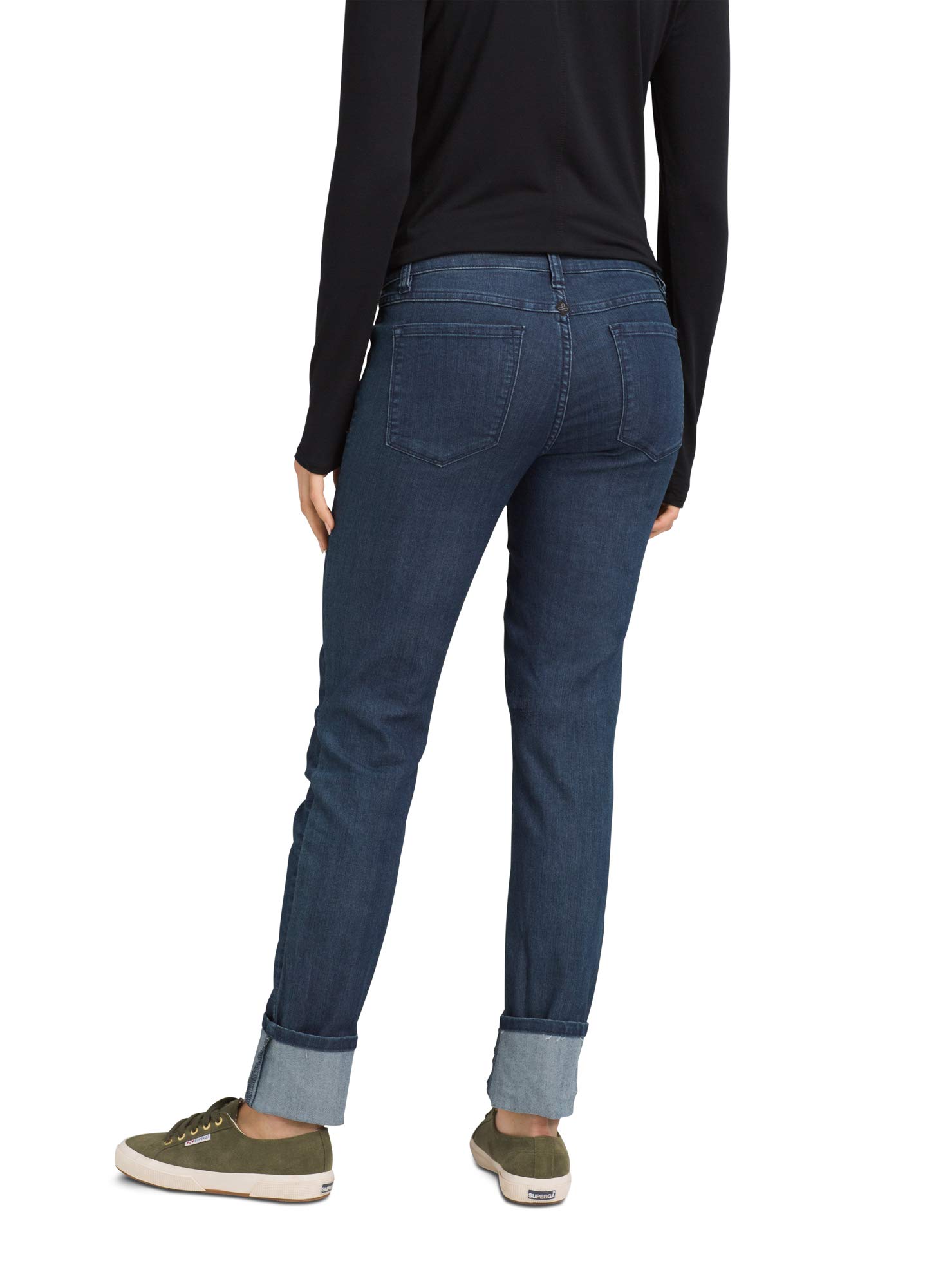 prAna Women's Kara Jean - Stretchy Slim Fit High-Rise Ankle Jeans for Yoga, Travel & Everyday Comfort | Eco-Friendly Denim Pants