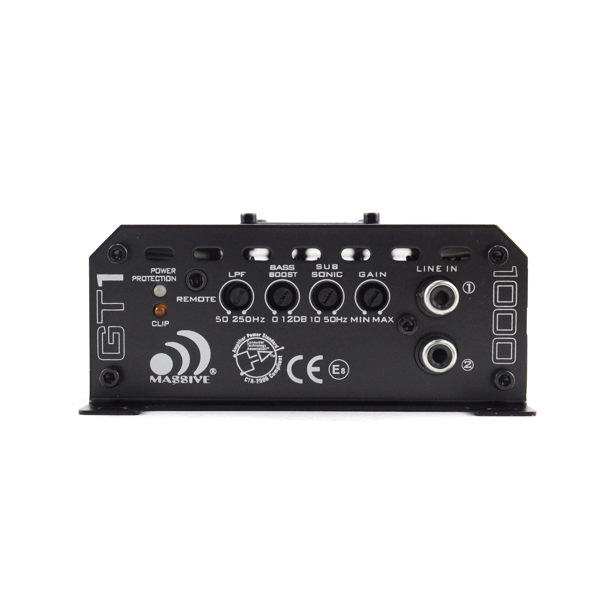 GT1 520 Watt RMS @ 1 Ohm Mono Block GT Series Car Amplifier with Bass Remote - Powerful Bass Boost for Car Audio Systems, Subwoofers, and Truck Stereo Upgrades