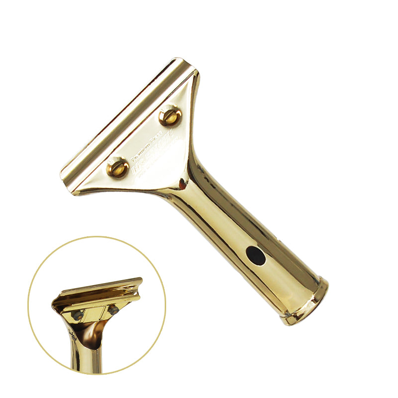 Premium Moerman Brass Squeegee Handle - Heavy Duty Window Cleaning Tool for Professional Use - Perfect for Glass Shower Doors, Storefronts & Auto Detailing
