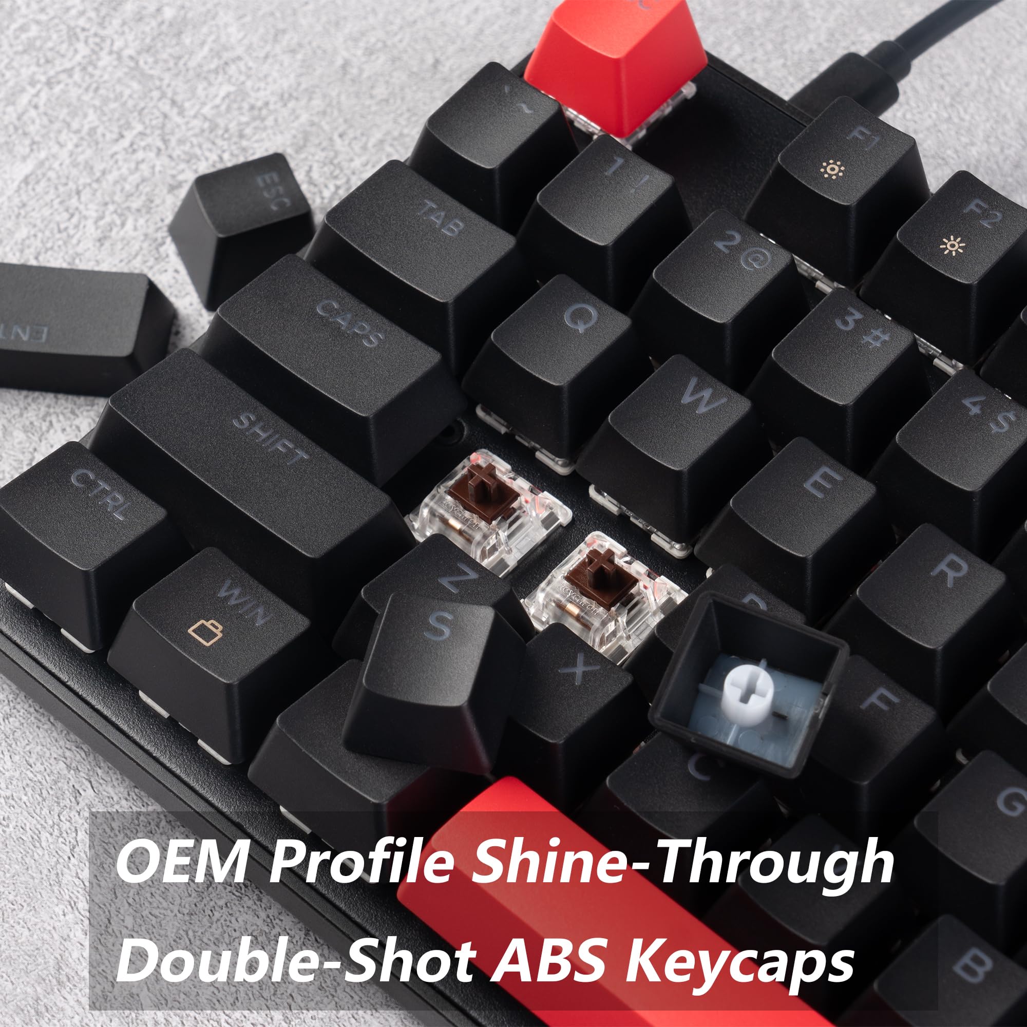LEMOKEY X2 100% Full Size Custom Mechanical Gaming Keyboard - QMK/VIA Programmable, Gasket Mount, Red LED Backlight, K Pro Brown Switches (Mac/Windows/Linux Compatible) - Perfect for Esports, Office Work & Typing Enthusiasts