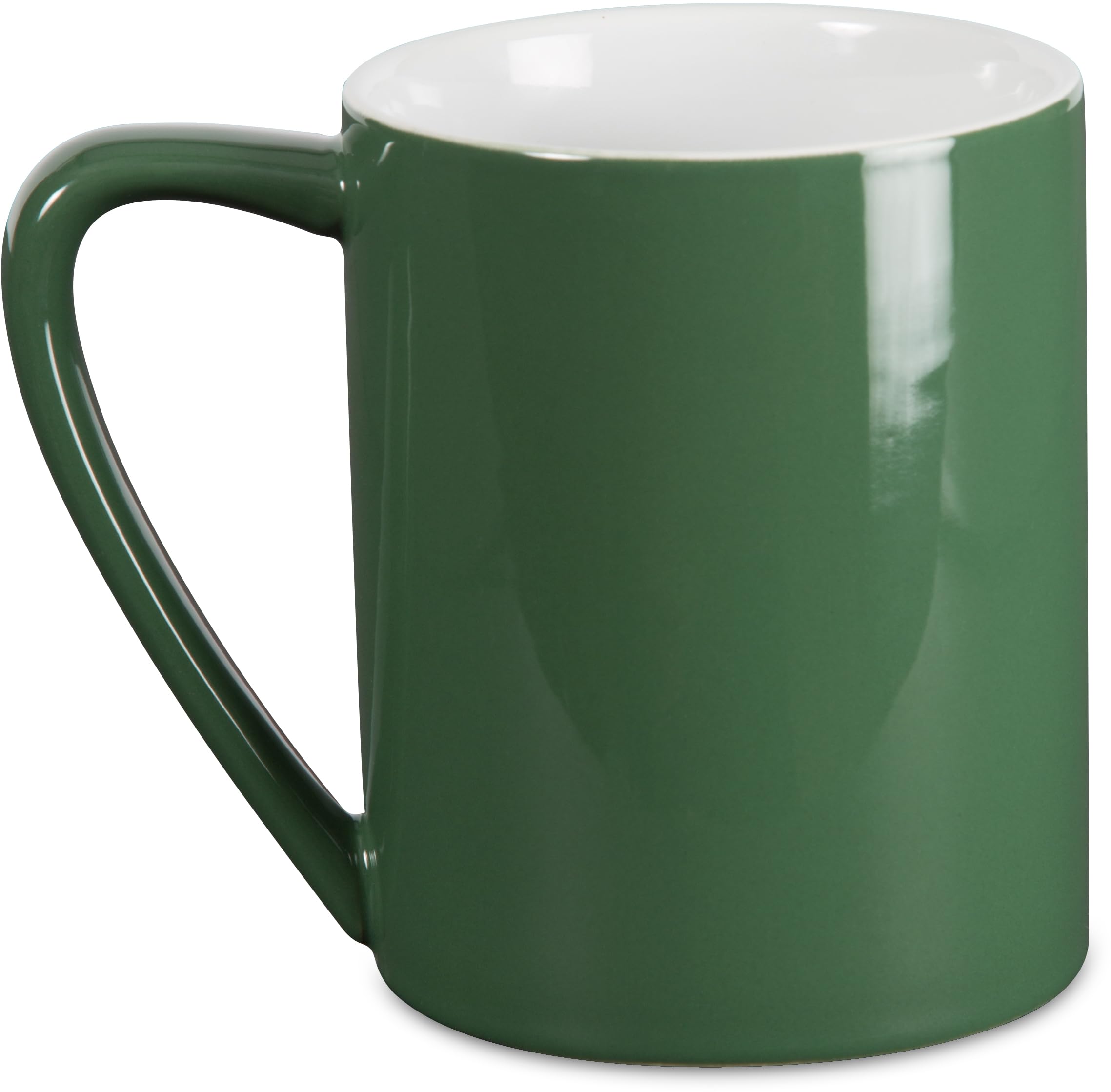 Pavilion Gift Company Dad Coffee Mug - 18 oz Green Ceramic Cup with 'Man Made Dad: The Man. The Myth. The Legend' Print - Perfect for Father's Day Gifts, Birthday Presents & Office Use