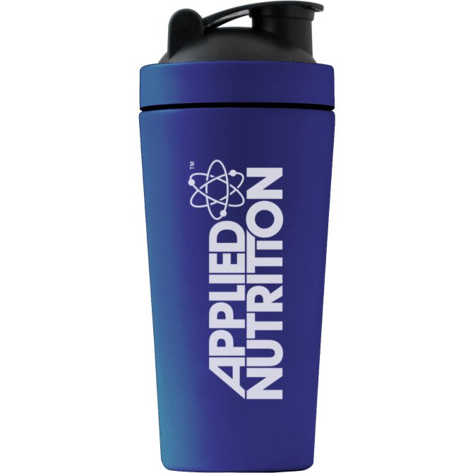 Applied Nutrition Blue Steel Shaker Bottle 750ml - Premium Protein Mixer for Gym, Workout & Sports | BPA-Free Leakproof Water Bottle for Protein Shakes & Smoothies
