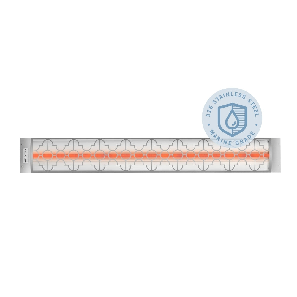 Infratech Motif C Series 2600W 48 Inch Marine Grade Electric Patio Heater - Waterproof Outdoor Heating for Poolside, Deck & Restaurant Use