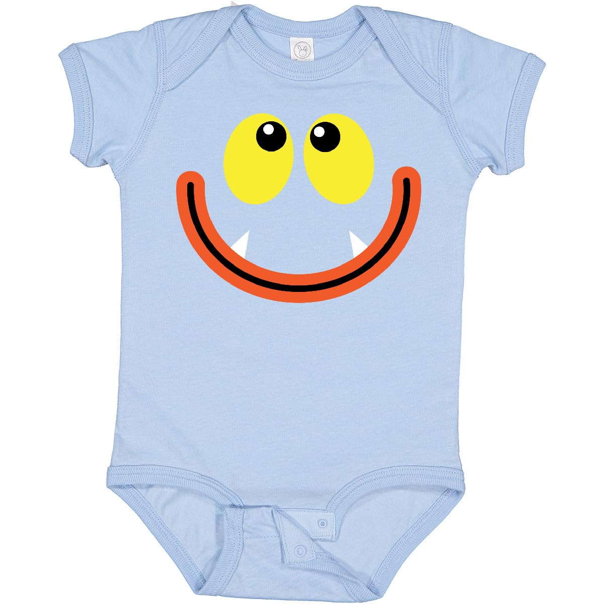 Inktastic Monster Face Baby Bodysuit - Cute & Soft Cotton Onesie for Infants & Toddlers - Perfect for Playtime, Daycare & Family Photos