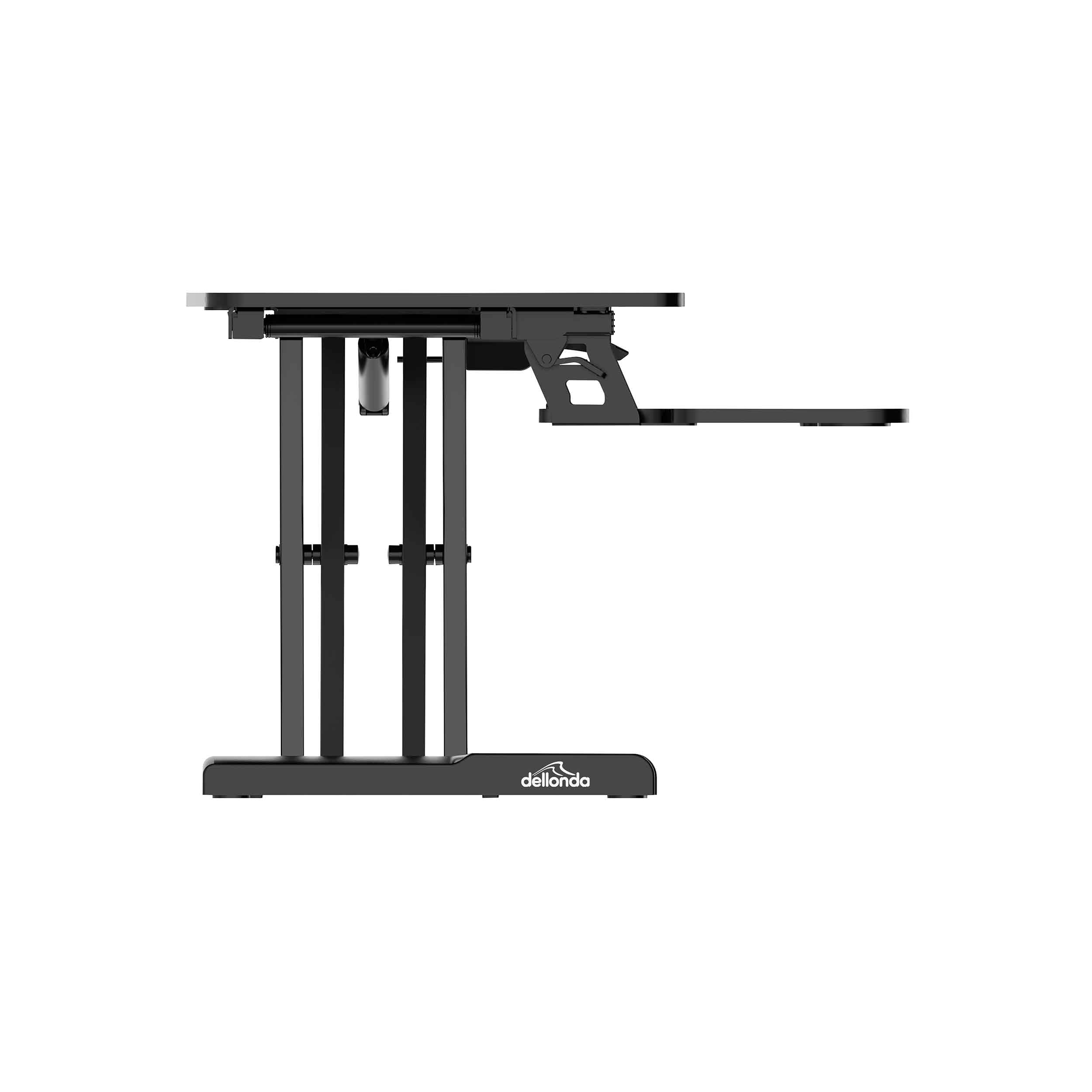 71cm Height Adjustable Standing Desk Converter Riser - 50cm Max Height, 15kg Weight Capacity - Ergonomic Workstation Solution for Home & Office Use