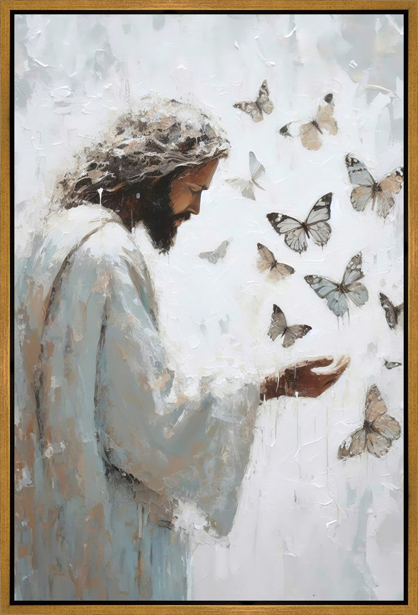 Delicate Wings Gallery Wrap Canvas Art - Stunning Butterfly Wall Decor for Living Room, Bedroom & Office - Perfect Home Decor Gift Idea