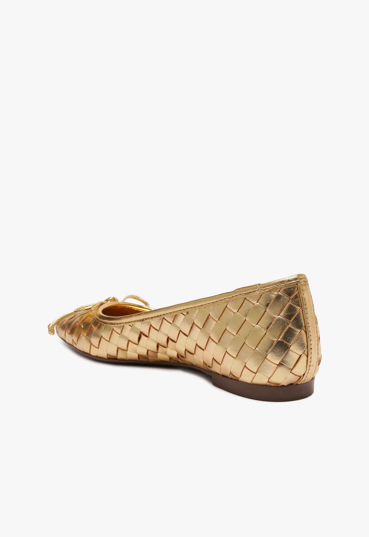 Arissa Women's Woven Leather Ballet Flats - Comfortable Slip-On Shoes for Work, Travel & Casual Wear