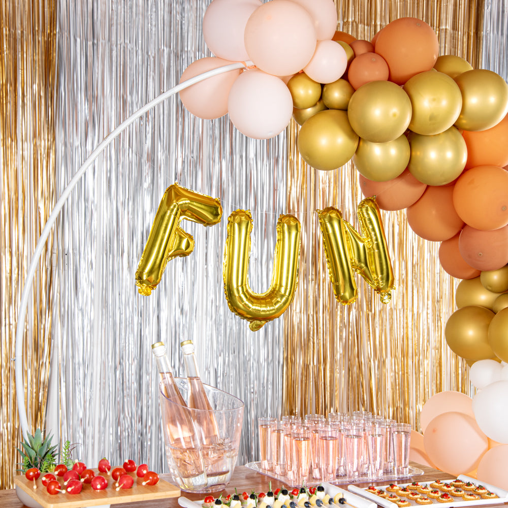 Balloonify Gold Mylar Letter F Balloon - 16 Inch Large Foil Alphabet Balloon for Birthday Party Decorations, Baby Showers & Graduation Celebrations