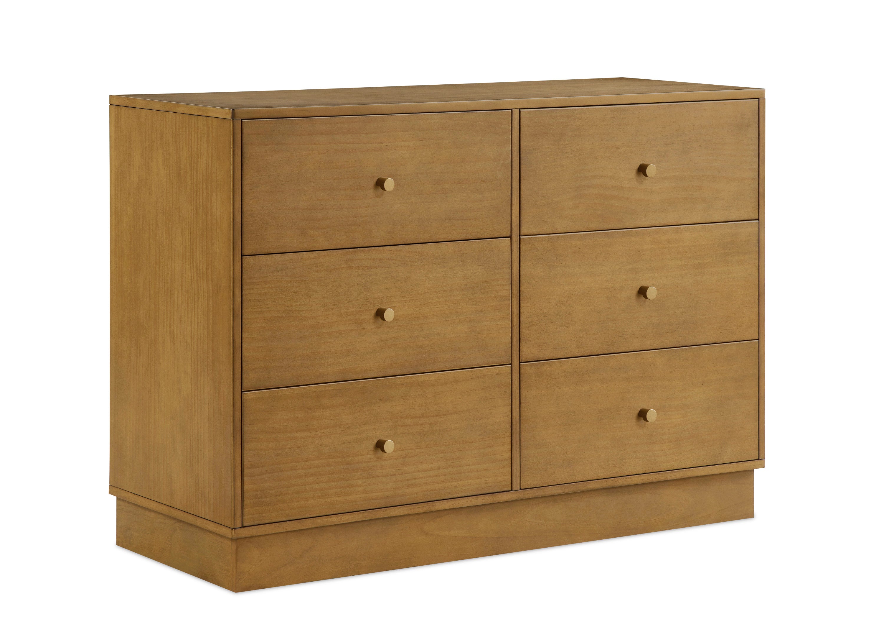 James 6-Drawer Wooden Dresser with Interlocking Drawers - Sturdy Bedroom Storage Organizer for Clothes & Accessories | Perfect for Master Bedroom, Guest Room & Dormitory