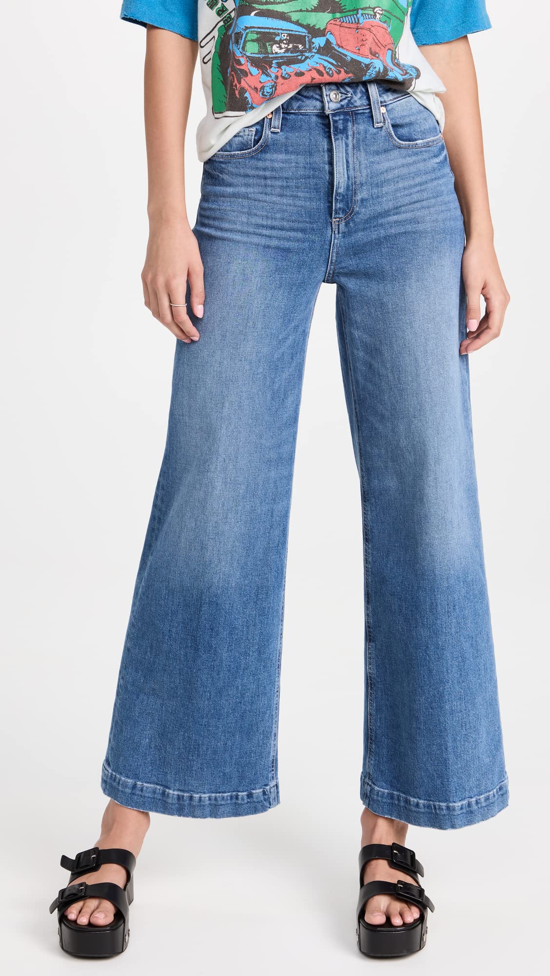 PAIGE Women's Harper Roadhouse Jeans - High Waist Skinny Denim Pants for Everyday Wear | Perfect for Work, Casual Outings & Date Nights