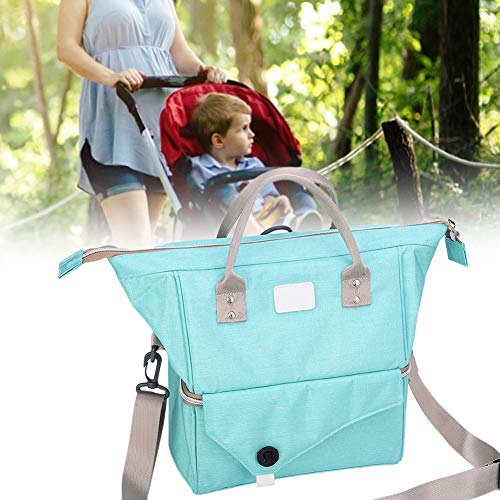 Multi-Function Mummy Backpack for Women - Large Capacity Waterproof Hiking Travel Backpack with USB Charging Port (Mint Green) - Perfect for Outdoor Adventures, Camping, and Daily Commute