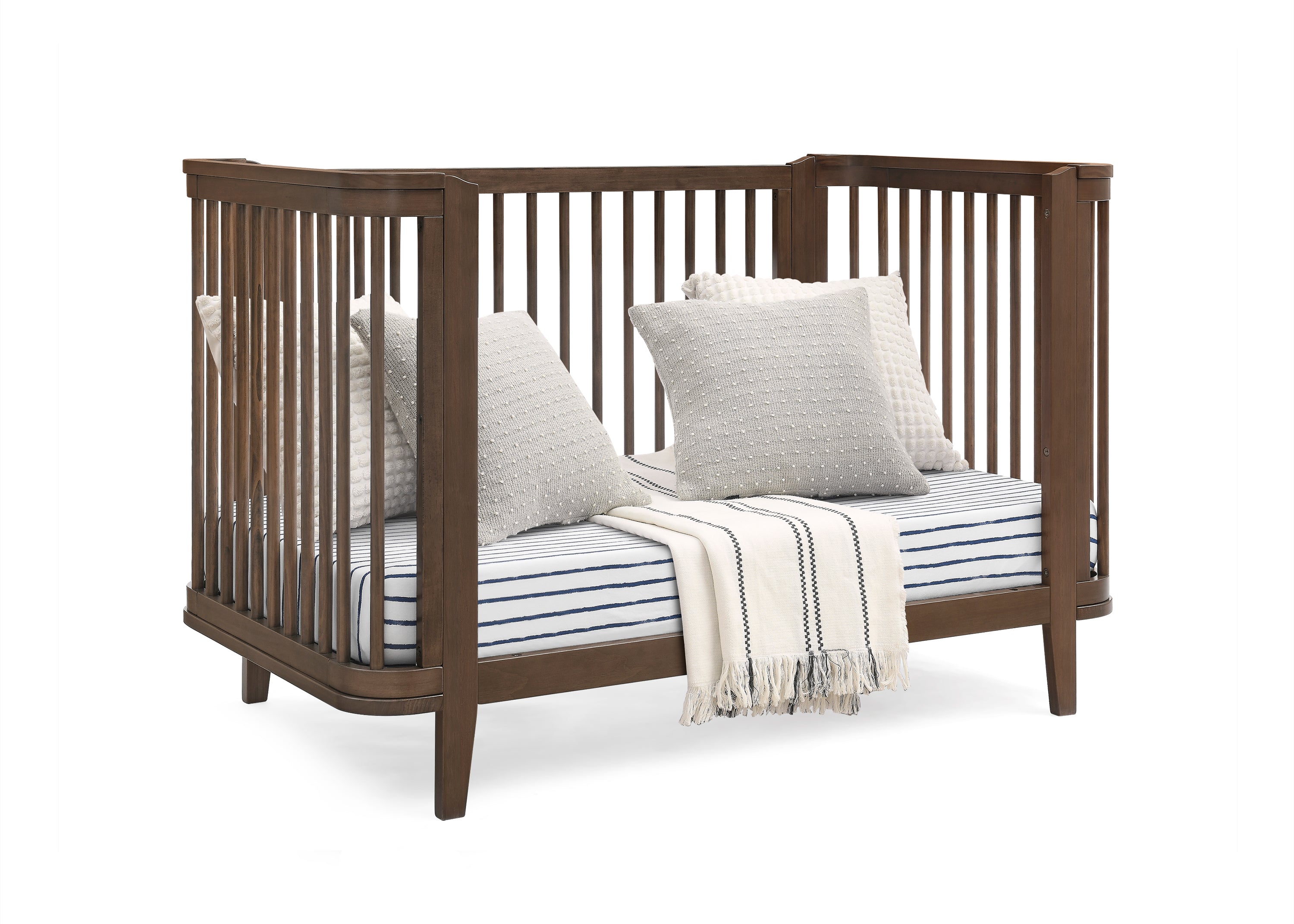 Noah 4-in-1 Convertible Baby Crib - Toddler Bed, Daybed & Full-Size Bed Conversion - Safe Nursery Furniture for Newborns to Teens - Perfect for Bedrooms, Daycare & Guest Rooms