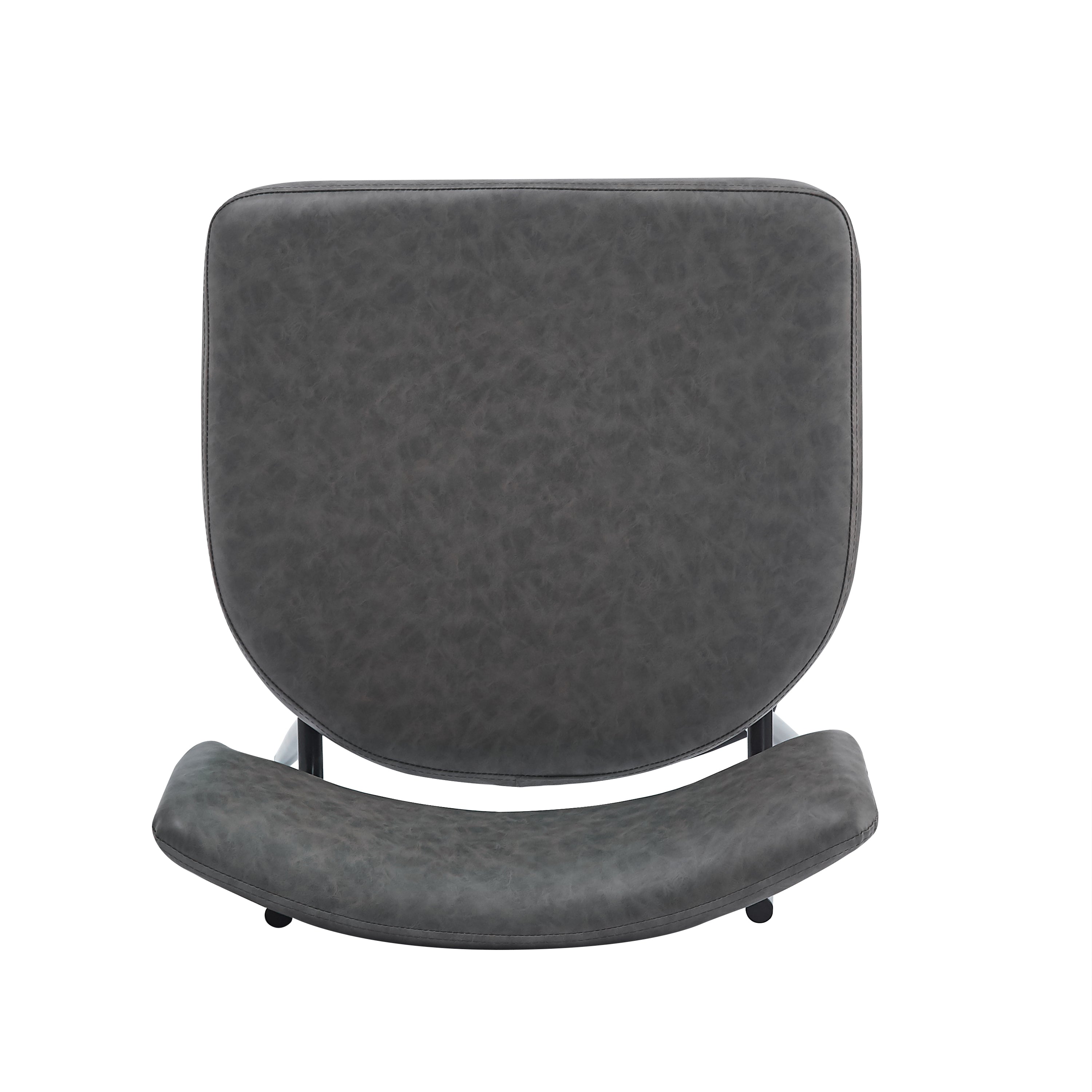 26'' Retro Swivel Counter Stools Set of 2 - Iron Frame & PU Cushioned Bar Stools for Kitchen Island, Breakfast Nook or Home Bar - Vintage Style Adjustable Height Stools