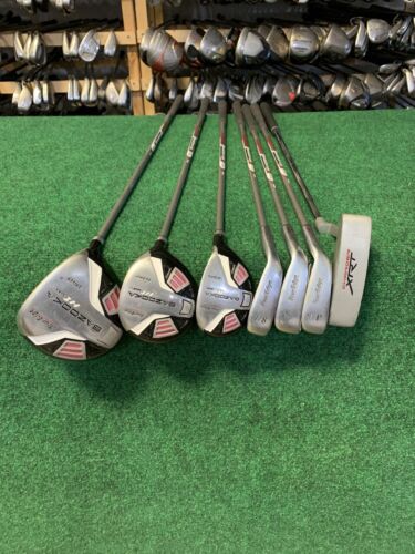 Tour Edge Bazooka HT MAX J Junior Golf Club Set - Right Handed 1W, FW, Hybrid, 7/8, 9/PW, SW & Putter - Perfect for Young Golfers Learning the Game | Ideal for Driving Range Practice & Junior Tournaments
