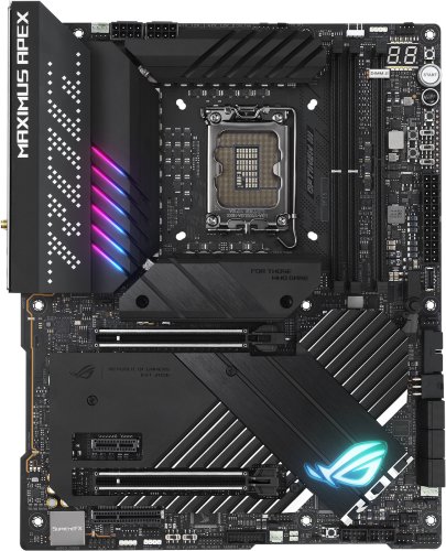 ASUS ROG MAXIMUS APEX Z690 Gaming Motherboard - Intel LGA 1700 Socket, DDR5, PCIe 5.0, WiFi 6E - High Performance for PC Builds & Gaming Rigs