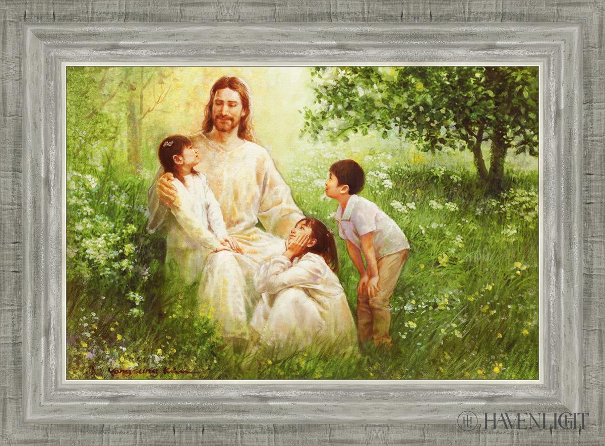 Come Unto Me By Yongsung Kim - Inspirational Christian Wall Art for Home & Church Decor - Perfect for Living Room, Bedroom, Office Prayer Space