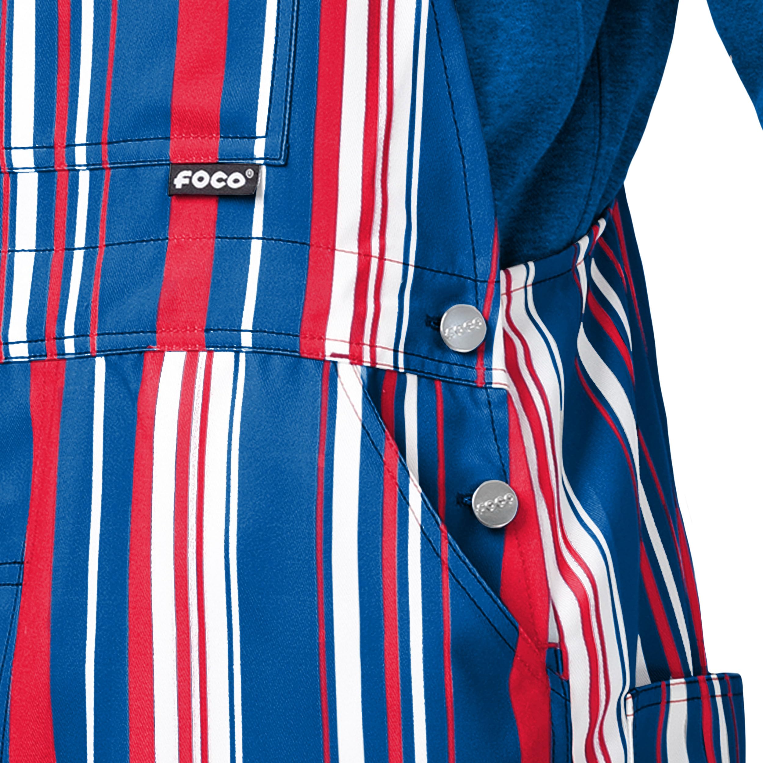 FOCO Men's NFL Team Logo Bib Overalls - Durable Denim Overalls for Football Fans - Perfect for Game Day, Tailgating & Casual Wear