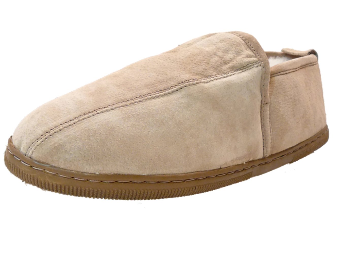WoolWorks Model 9907 Men's Dunstin Australian Shearling Sheepskin Slippers - Warm Winter Indoor/Outdoor House Shoes for Comfort & Style