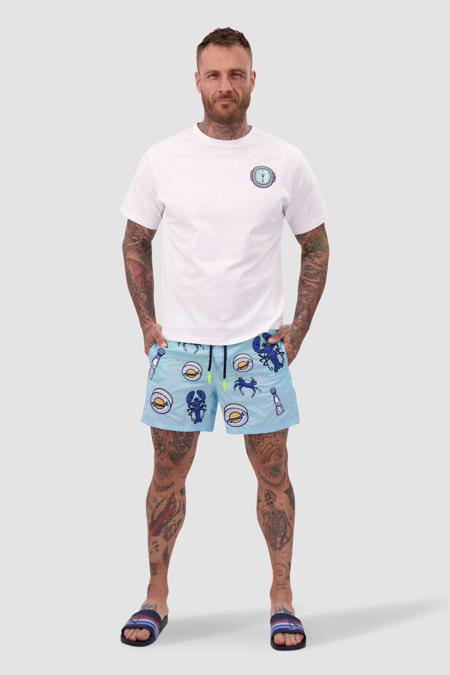 Bain de Mer White Limited Edition Watch T-Shirt - Stylish Casual Wear for Men & Women - Perfect for Beach, Travel, and Everyday Outfits