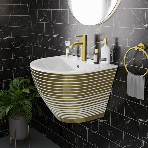 Gold White Glossy
