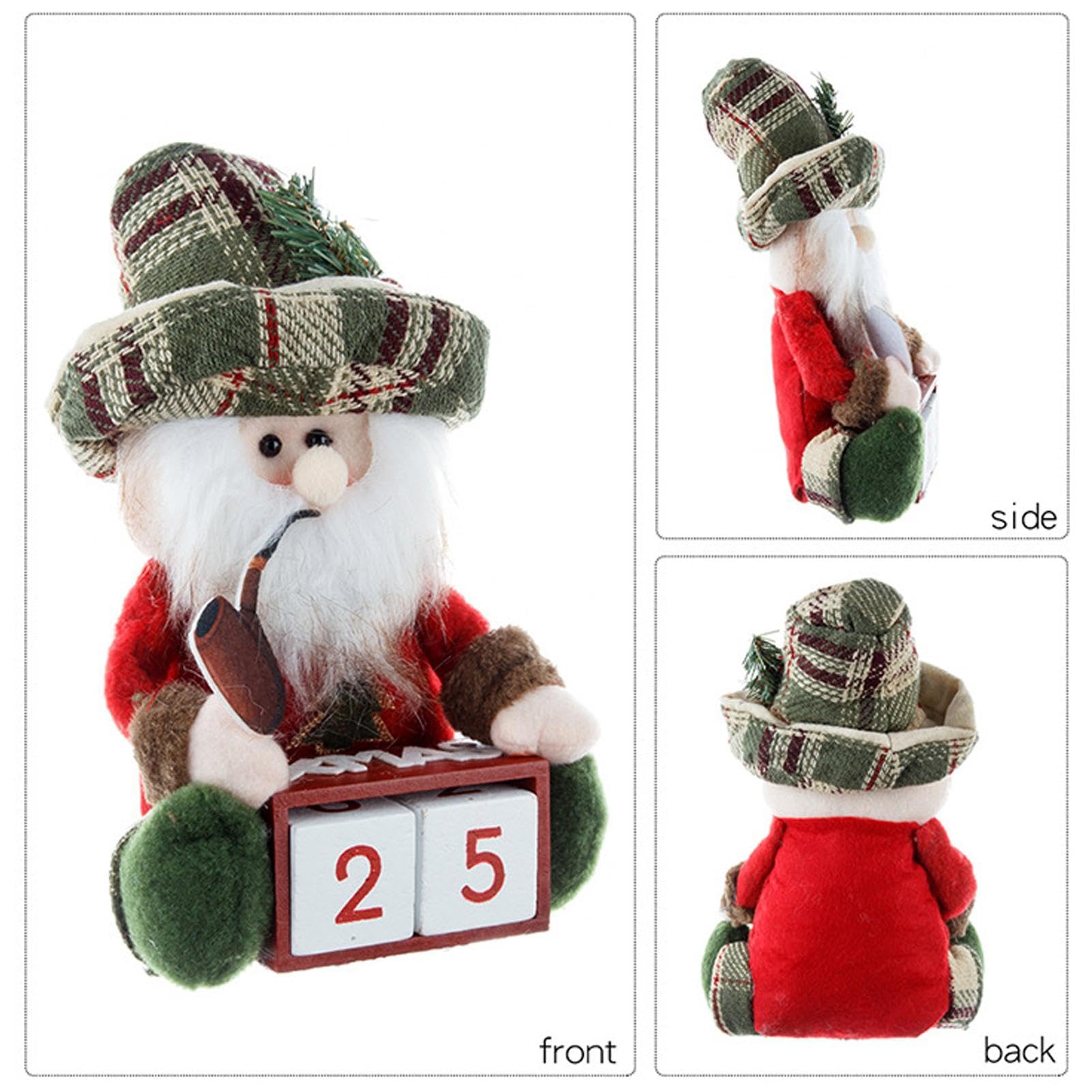 Christmas Countdown Calendar - Santa Themed Festive Holiday Advent Calendar for Kids & Family | Perfect for Home Decor, Gift Giving & Christmas Traditions