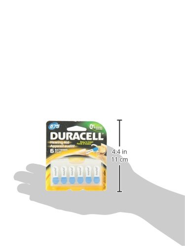 Duracell Size 312 Hearing Aid Batteries (6-Pack) - Long-Lasting Power with EasyTab for Easy Installation - Perfect for Travel, Daily Use & Emergency Preparedness