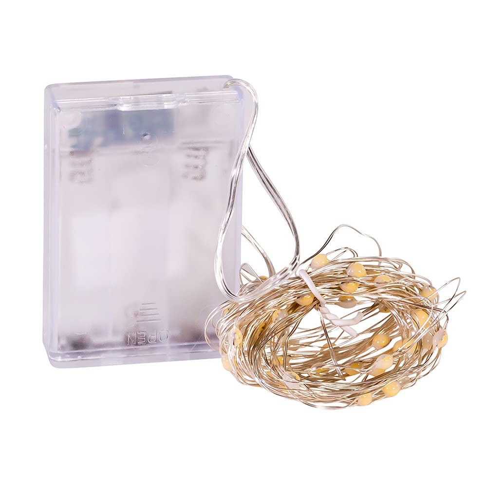 Kurt S. Adler BAT0301WW White String Lights - Perfect for Christmas Decorations, Party Lighting & Home Ambiance