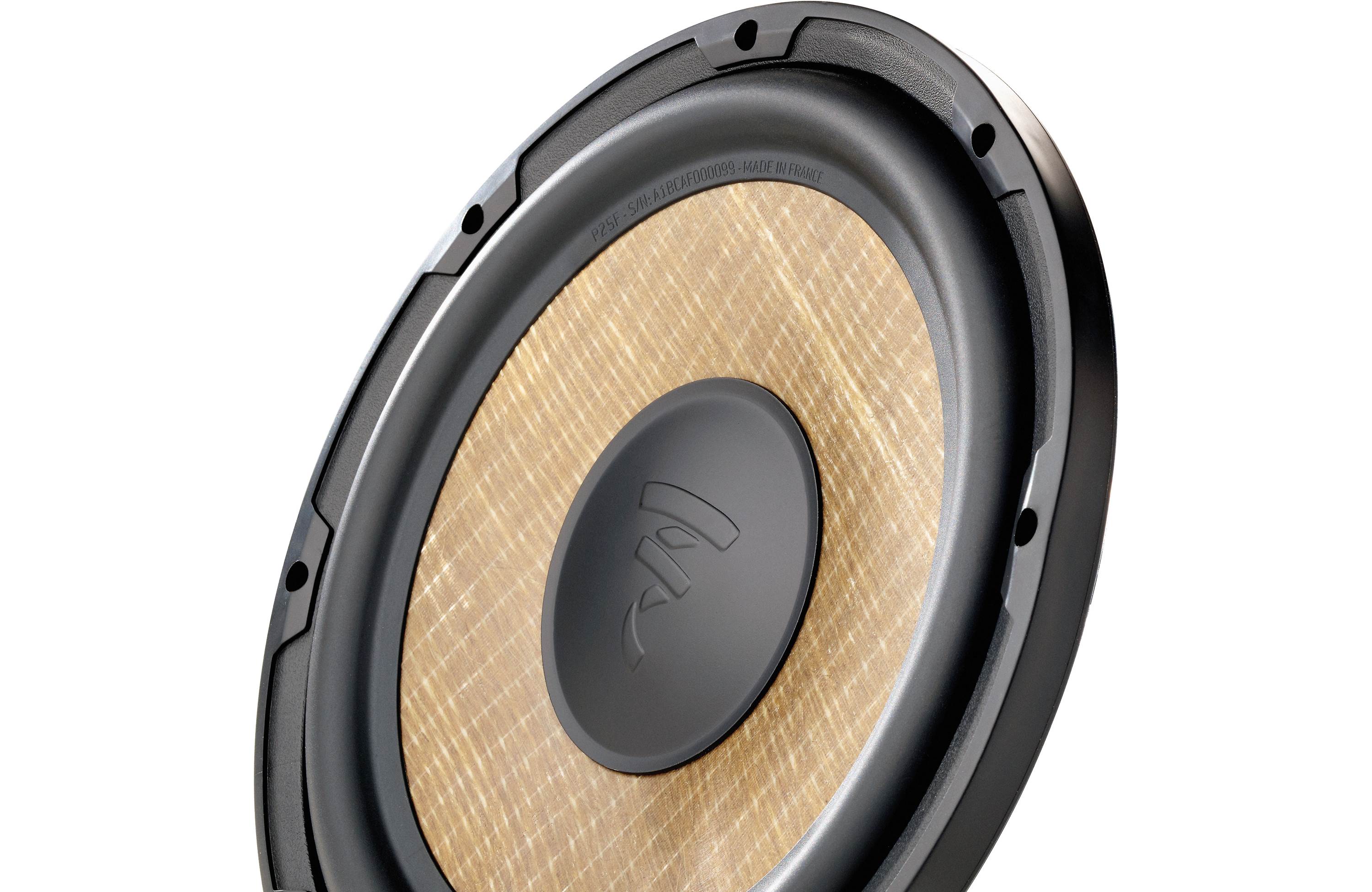 Focal SUB P 25FSE 10 Flax EVO Series 4 Ohm Shallow Component Subwoofer - Premium Car Audio Bass for Trucks & SUVs - Perfect for Custom Installations & Upgraded Sound Systems