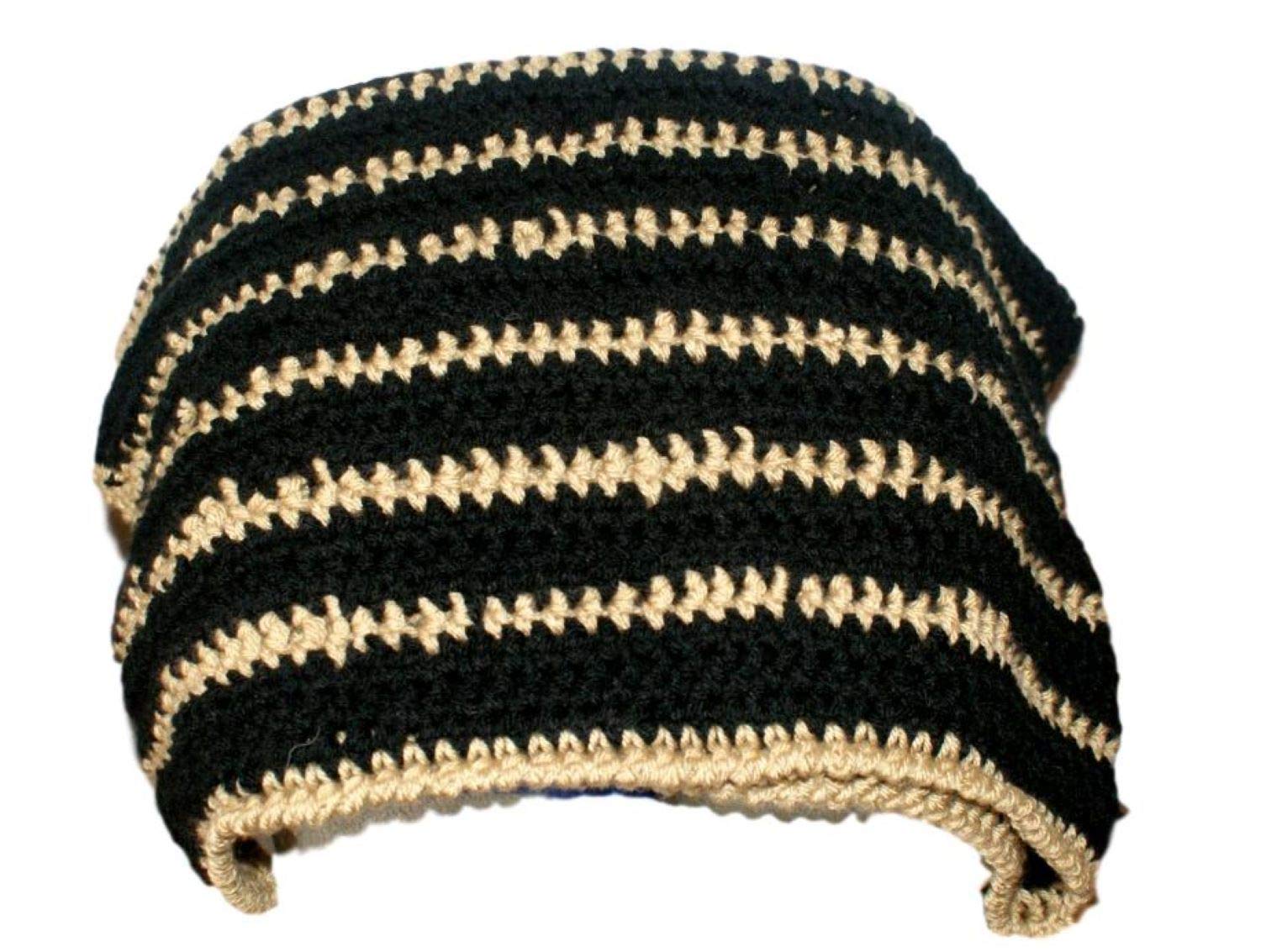 Handmade Crochet Baby Afghan Blanket - Soft Gold, Black & Neutral Colors for Newborns, Cribs & Nurseries - Perfect for Gifts, Photo Shoots & Cozy Baby Moments