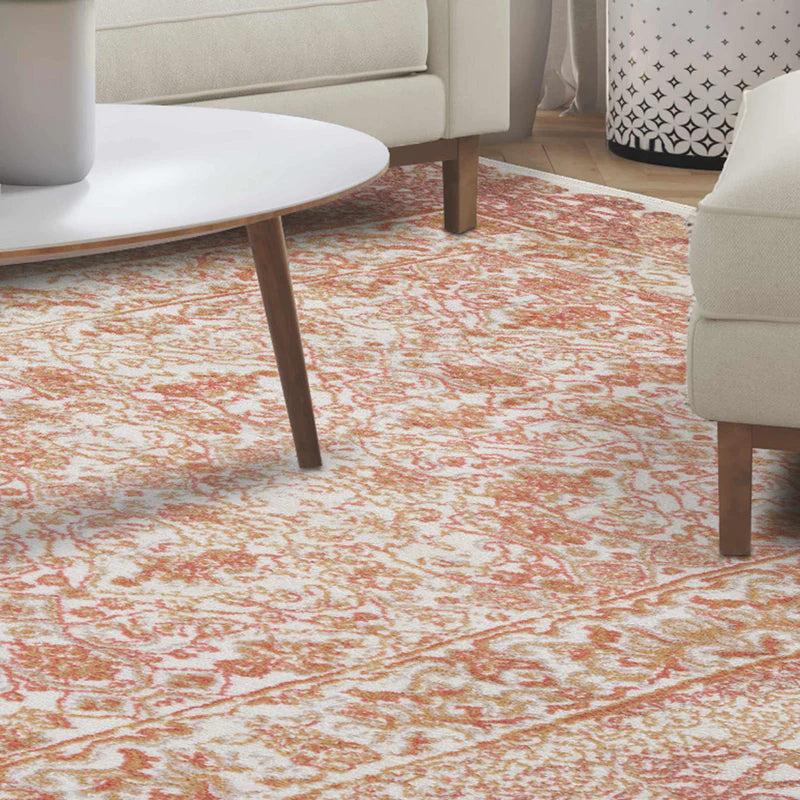 Myel Classic Medallion Indoor Area Rug - Non-Slip Traditional Persian Design Runner Rug for Living Room, Bedroom & Hallway