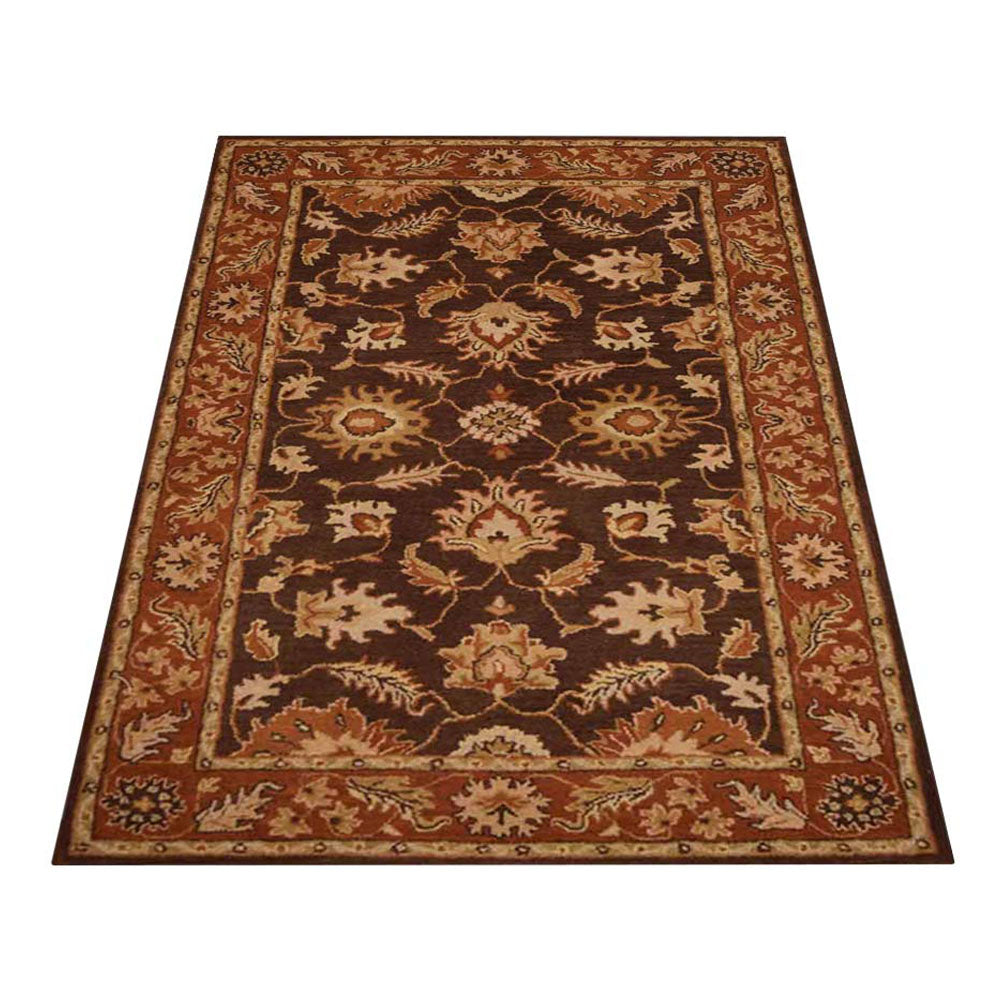 Premium Shiraz Hand Tufted Wool Rug - Soft Persian Style Area Rug for Living Room, Bedroom & Dining Room Decor