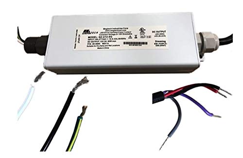 Magtech Q2-U12-SG 12V DC Power Supply - 60W Max, 5000mA Output, 110-277V AC Input - Constant Voltage LED Driver with 3-in-1 Dimming Control (cULus & CE Certified) - Ideal for LED Strip Lights, Cabinet Lighting & Under-Cabinet Illumination