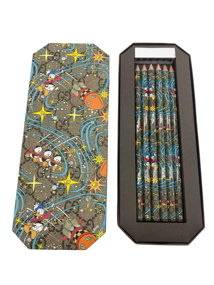 Gucci x Disney Limited Edition Collectible Pencils with Gift Box - Perfect for Disney Fans, Luxury Stationery Lovers & Unique Gift Ideas