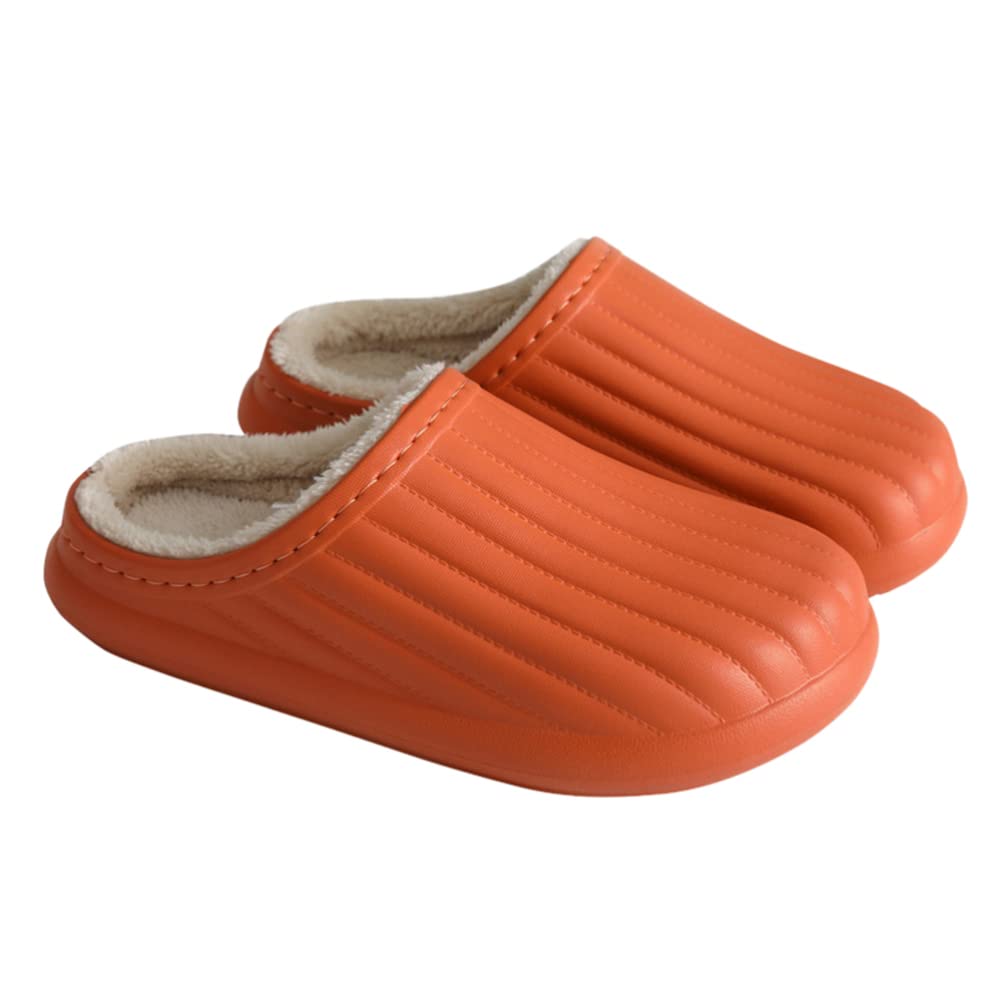 Healifty Non-Skid Winter Slippers - Plush Warm Indoor/Outdoor House Clogs with Non-Slip Sole (Size 40-41) - Perfect for Cozy Home, Office, and Winter Travel