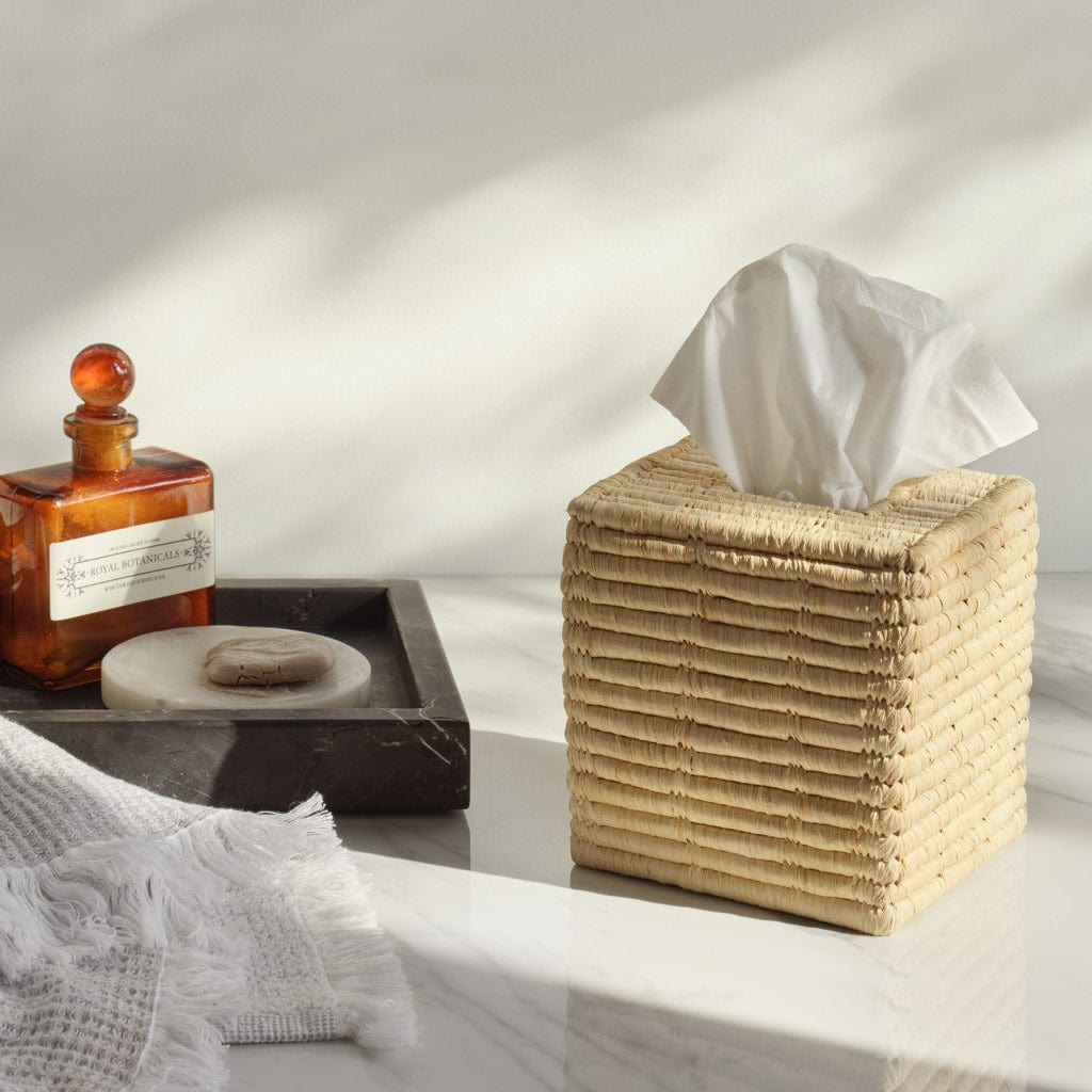 Luxury Amani Tissue Box Cover - Elegant Home Decor for Living Room, Bedroom & Office - Premium PU Leather with Stylish Design - Perfect for Gifts & Home Organization