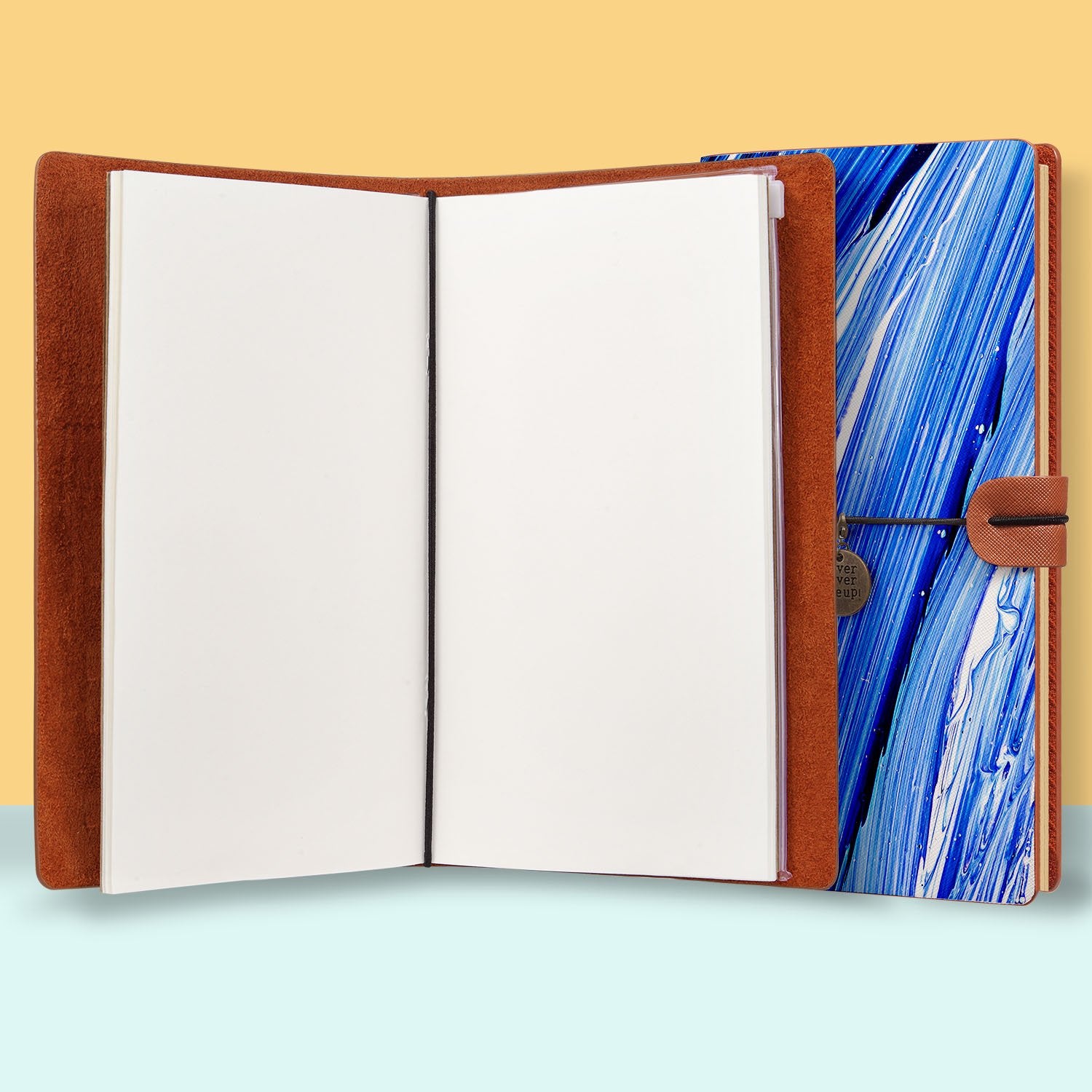 Premium Traveler's Notebook - Futuristic Design for Journaling, Note Taking & Daily Planning | Perfect for Writers, Students & Digital Nomads