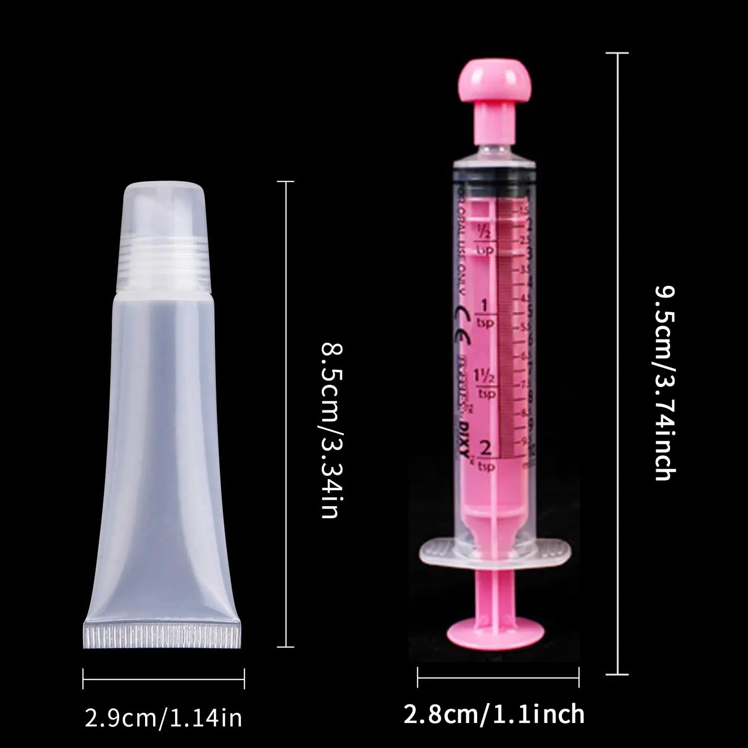 6PCS 8ml Clear Refillable Squeeze Tubes - Empty Lip Gloss Containers for DIY Lip Balm, Lotion, Essential Oils - Travel-Friendly Toiletries & Makeup Accessories - Perfect for Home, Salon, and On-the-Go Use