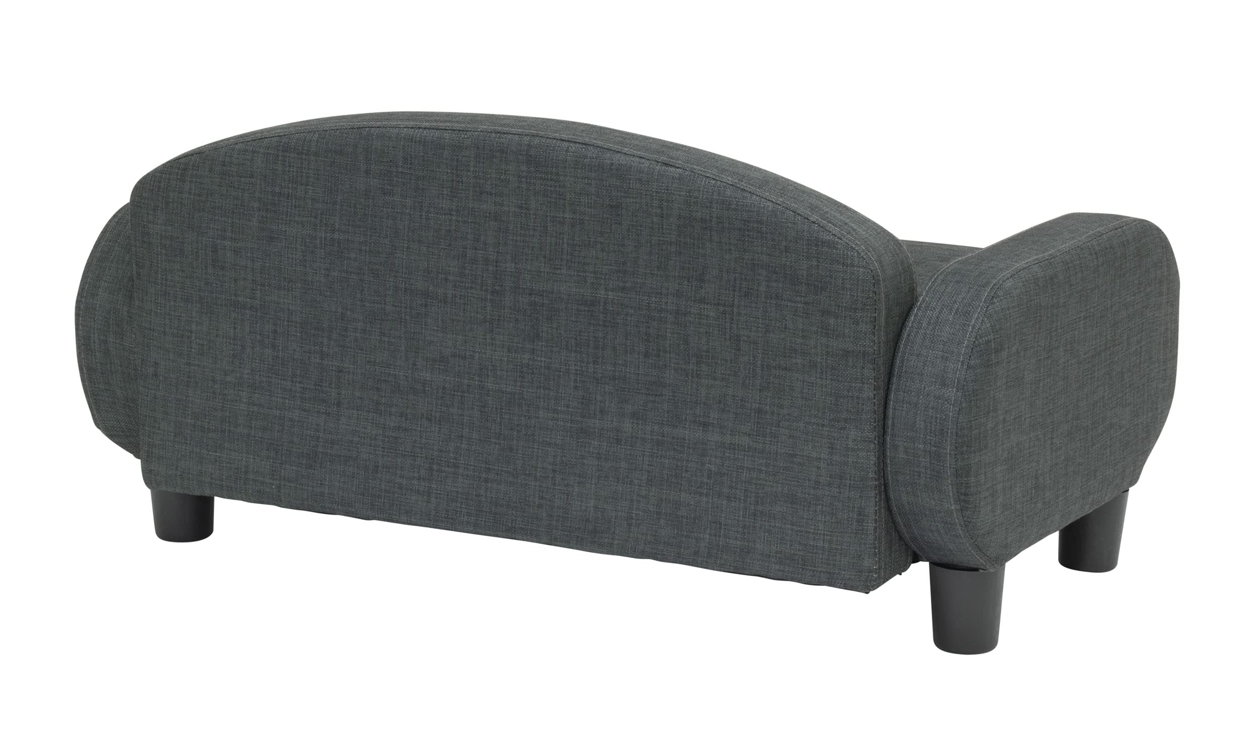 Paws & Purrs Modern Pet Sofa - 31.5 Inch Wide Low Back Dog Cat Bed with Removable Washable Cover (Espresso/Gray) - Perfect for Living Room, Bedroom & Pet-Friendly Spaces