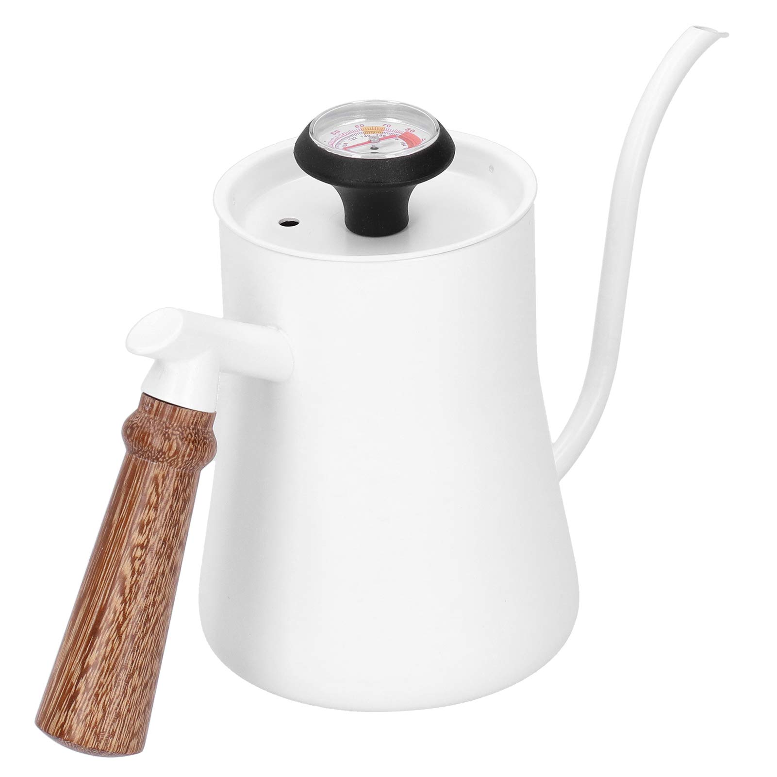 Premium Gooseneck Coffee Kettle - 650ml Stainless Steel Hand Drip Pour Over Coffee Pot with Anti-Scalding Wooden Handle for Home Baristas & Coffee Shops - Perfect for Specialty Coffee Brewing, Chemex, V60 & French Press